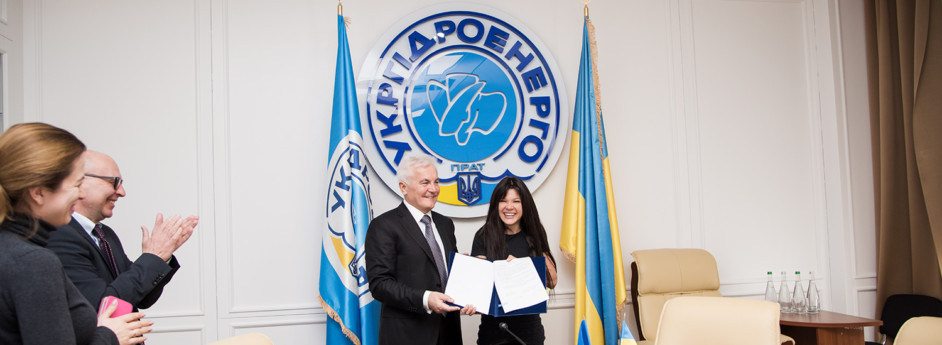 Ruslana-Ambassador and PJSC “Ukrhidroenergo”: Signature of Memorandum of understanding and cooperation